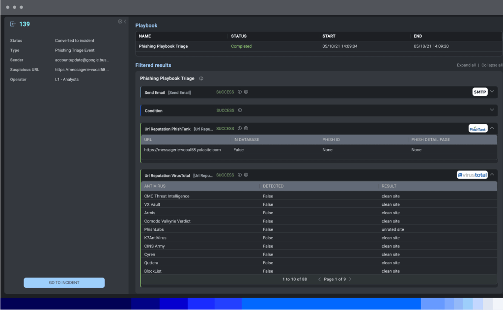 Cloud SOAR 3 dashboard AdvancedTriage 2