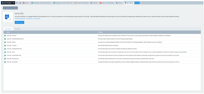 dashboard azure sql replaceit